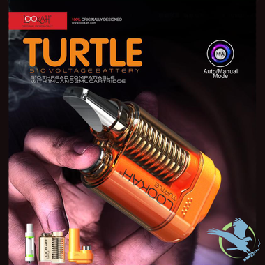 Lookah Turtle 400mAh Variable Voltage 510 Thread Battery - Display of 5 