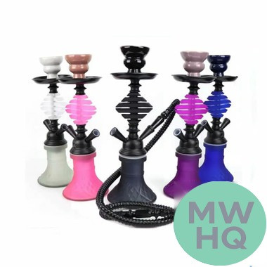Zebra Smoke Henry 12 Inch Single Hose Hookah - Assorted Colors