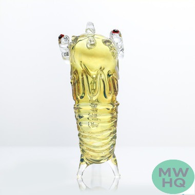Dragon Platinum Glass Sherlock Hand Pipe Oriental Dragon Design - 9.5 Inches - 160 Grams - Assorted Colors [WPH-010]