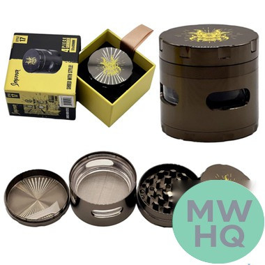Shredder 4 Piece Small Grinder With Horizontal Window - Style 17 - 51mm - 4 Part