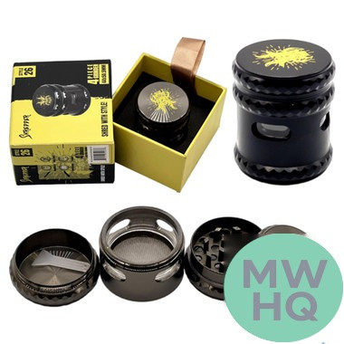 Shredder 4 Piece Extra Small Grinder With Horizontal Window - Style 26 - 44mm - 4 Part