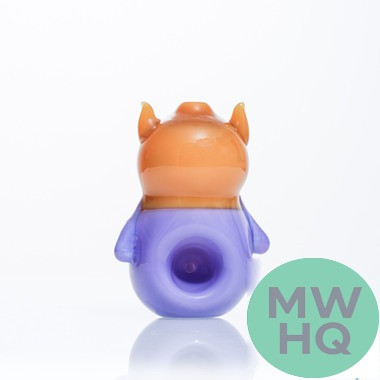 Dragon Platinum Allien Glass Hand Pipe - 70 Grams - 3 Inches - Assorted Colors - Pack of 2 [WPH-418]