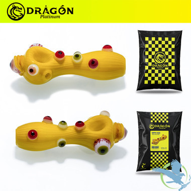 Dragon Platinum Creature Glass Hand Pipe - 100 Grams - 5 Inches - Assorted Colors [WPH-422]