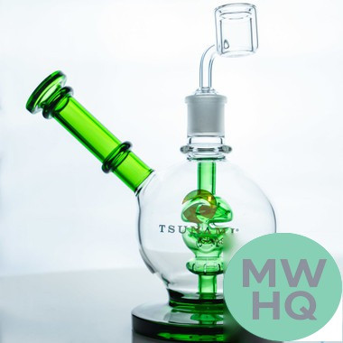 Tsunami Glass Water Pipe Concentrate Rig With Circle Perc - 360 Grams - 8 Inches