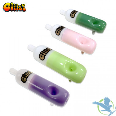 Gliizy Pocket Flask Glass Hand Pipe