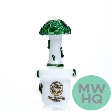 Dragon Platinum Glass Hand Pipe Tree Pot Shape - 80 Grams - 4.5 Inches - Assorted Colors [WPH-413]