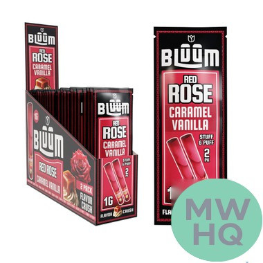 Bluum Stuff & Puff Wild Flower Rolls 1G - Pack of 2 - Display of 10 Packs