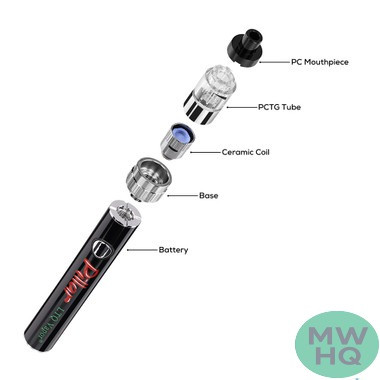 LTQ Vapor Pillar Tin Pack Kit 380mAh VV 510 Concentrate Vaporizer Battery