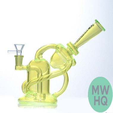 Dragon Platinum Water Pipe Recycler With Circ Perc - 430 Grams - 8.3 Inches - Assorted Colors [WPE-043]
