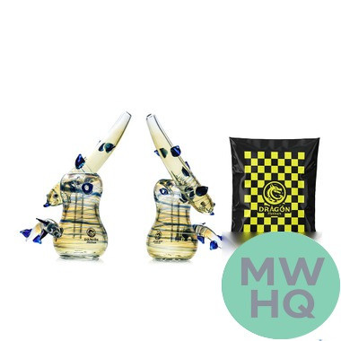 Dragon Platinum Dolphin Glass Hand Pipe - 180 Grams - 7.5 Inches - Assorted Colors [WPH-428]