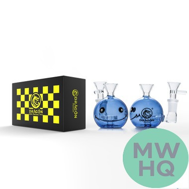 Dragon Platinum Blue Whale Water Pipe Bong Style - 110 Grams - 3 Inches - Assorted Colors [WPE-049]