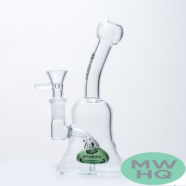 Dragon Platinum Bell Water Pipe Bong Style - 190 Grams - 7.1 Inches - Assorted Colors [WPE-060]