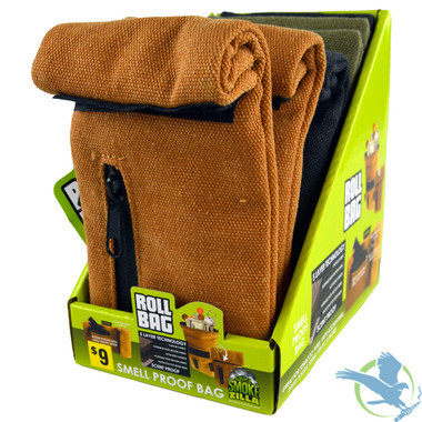 Smokezilla Canvas Roll Bag With Smell Proof Technology - Assorted Colors - Display of 6 [41432]