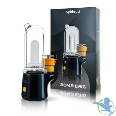 BOMB ERIG Sykloud Portable Electronic Dab Rig Vaporizer - Black