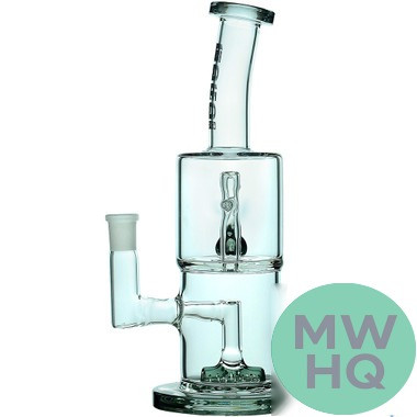 BoroTech Double Hex Glass Bong Water Pipe With Thick Base Designed by Calibear - 440 Grams - 10 Inches [DoubleHex]