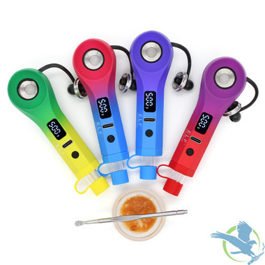 ELF Hardware CannDab VV Preheat Concentrate Vaporizer With LED Screen & USB-C Cable