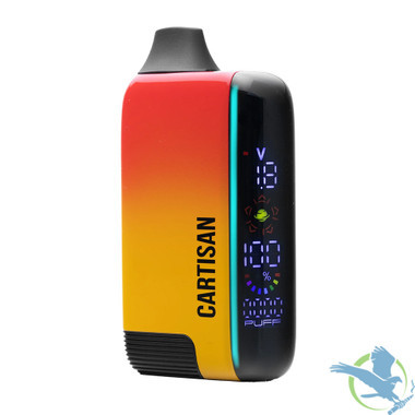 Cartisan Veil Bar Pro Evo 1000mAh VV Pre-Heat 510 Cartridge Vape Battery With Digital Screen - Blaze