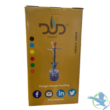 DUD Hookah Bubby 19.5 Inch Double Hose Hookah - Assorted Colors