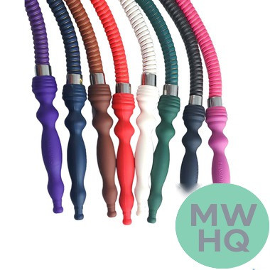 Pharaohs Silk 70 Inch Leather Wrapped Hookah Hose