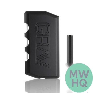 GRAV Dugout Set Storage + Chillum Pipe + Grinder With Travel Bag