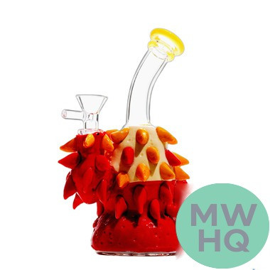 Shadow Glass Monster Shaped Water Pipe Bong - 370 Grams - 7.5 Inches - Assorted Colors [SGE-153]