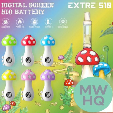 EXTRE 510 EMUSH 550mAh VV Preheat Battery With Digital Screen - Display of 5