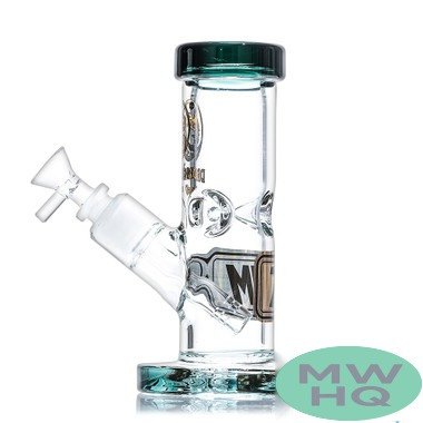 Dragon Glass 7MM Mini Water Pipe With Diffused Downstem Perc - 660 Grams - 7.5 Inches - Assorted Colors [DGE-446]