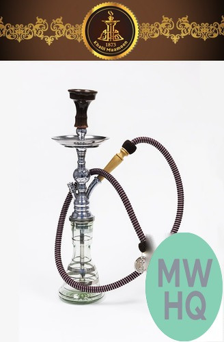 Khalil Maamoon Safari Star 22 Inch Single Hose Hookah - Assorted Colors [2324]