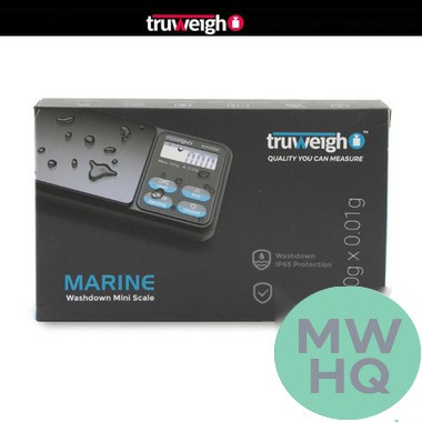 Truweigh MARINE IP65 Rated Washdown Mini Scale - 100g x 0.01g
