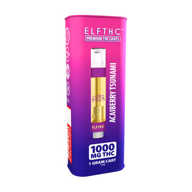 ELFTHC Delta THC Vape Cartridge 1G - Display of 8 - Acaiberry Tsunami