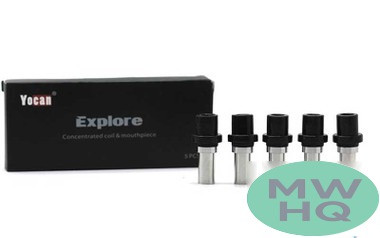 YoCan Explore Replacement Wax Concentrate Coil And Mouthpiece - Pack of 5