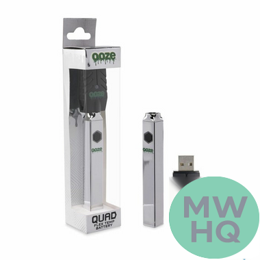 Ooze Quad Flex Temp 500mAh Device Battery With USB Charger