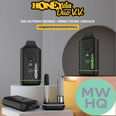 HoneyStick Duo VV 510 Concealor Dual Cartridge Device Battery - Display of 15