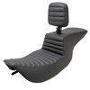Saddlemen Tour Step-Up Tuck & Roll Seat - Harley-Davidson FLHR/FLHX Touring (1997-2007)