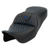 Saddlemen Road Sofa Honeycomb Stitch Colored Stitch Seat - Harley-Davidson FLHR/FLHT/FLHX/FLTR Touring (2008-2025)
