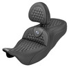 Saddlemen Road Sofa Honeycomb Stitch Extended Reach Colored Stitch Seat - Harley-Davidson FLHR/FLHT/FLHX/FLTR Touring (2008-2025)