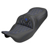 Saddlemen Road Sofa Lattice Stitch Carbon Fiber Look Colored Stitch Seat - Harley-Davidson FLHR/FLHT/FLHX/FLTR Touring (2008-2024)