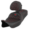 Saddlemen Road Sofa Lattice Stitch Colored Stitch Seat - Harley-Davidson FLHR/FLHT/FLHX/FLTR Touring (2008-2025)