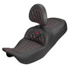 Saddlemen Road Sofa Lattice Stitch Colored Stitch Seat - Harley-Davidson FLHR/FLHT/FLHX/FLTR Touring (2008-2025)