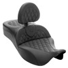 Saddlemen Road Sofa King Lattice Stitch Extended Reach Seat - Harley-Davidson FLHR/FLHT/FLHX/FLTR Touring (2008-2025)