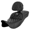 Saddlemen Road Sofa Lattice Stitch Extended Reach Colored Stitch Seat - Harley-Davidson FLHR/FLHT/FLHX/FLTR Touring (2008-2025)
