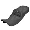 Saddlemen Road Sofa Lattice Stitch Extended Reach Colored Stitch Seat - Harley-Davidson FLHR/FLHT/FLHX/FLTR Touring (2008-2025)