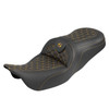 Saddlemen Road Sofa Tri-Gripper Colored Stitch Seat - Harley-Davidson FLHR/FLHT/FLHX/FLTR Touring (2008-2025)