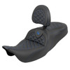 Saddlemen Road Sofa Tri-Gripper Colored Stitch Seat - Harley-Davidson FLHR/FLHT/FLHX/FLTR Touring (2008-2025)