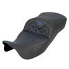 Saddlemen Road Sofa Tri-Gripper Extended Reach Colored Stitch Seat - Harley-Davidson FLHR/FLHT/FLHX/FLTR Touring (2008-2025)