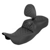 Saddlemen Road Sofa Tri-Gripper Extended Reach Colored Stitch Seat - Harley-Davidson FLHR/FLHT/FLHX/FLTR Touring (2008-2025)