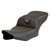 Saddlemen Road Sofa Dragon Scale Colored Stitch Seat - Harley-Davidson Road Glide/Street Glide/CVO Road Glide/CVO Street Glide (2023-2026)