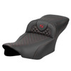 Saddlemen Road Sofa Dragon Scale Extended Reach Colored Stitch Seat - Harley-Davidson Road Glide/Street Glide/CVO Road Glide/CVO Street Glide (2023-2026)