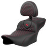 Saddlemen Road Sofa Dragon Scale Extended Reach Colored Stitch Seat - Harley-Davidson Road Glide/Street Glide/CVO Road Glide/CVO Street Glide (2023-2026)