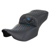 Saddlemen Road Sofa Honeycomb Stitch Colored Stitch Seat - Harley-Davidson Road Glide/Street Glide/CVO Road Glide/CVO Street Glide (2023-2026)